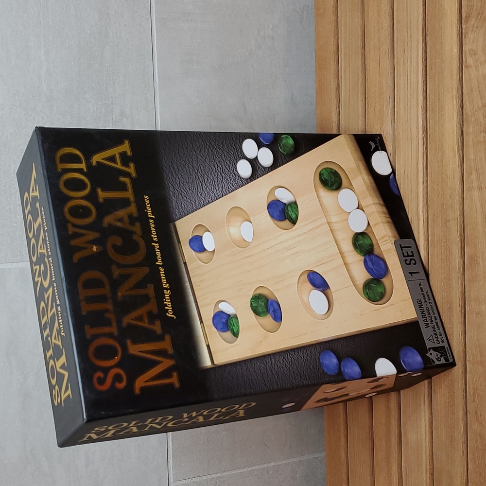 Cardinal, Solid Wood Mancala Folding Game Board.